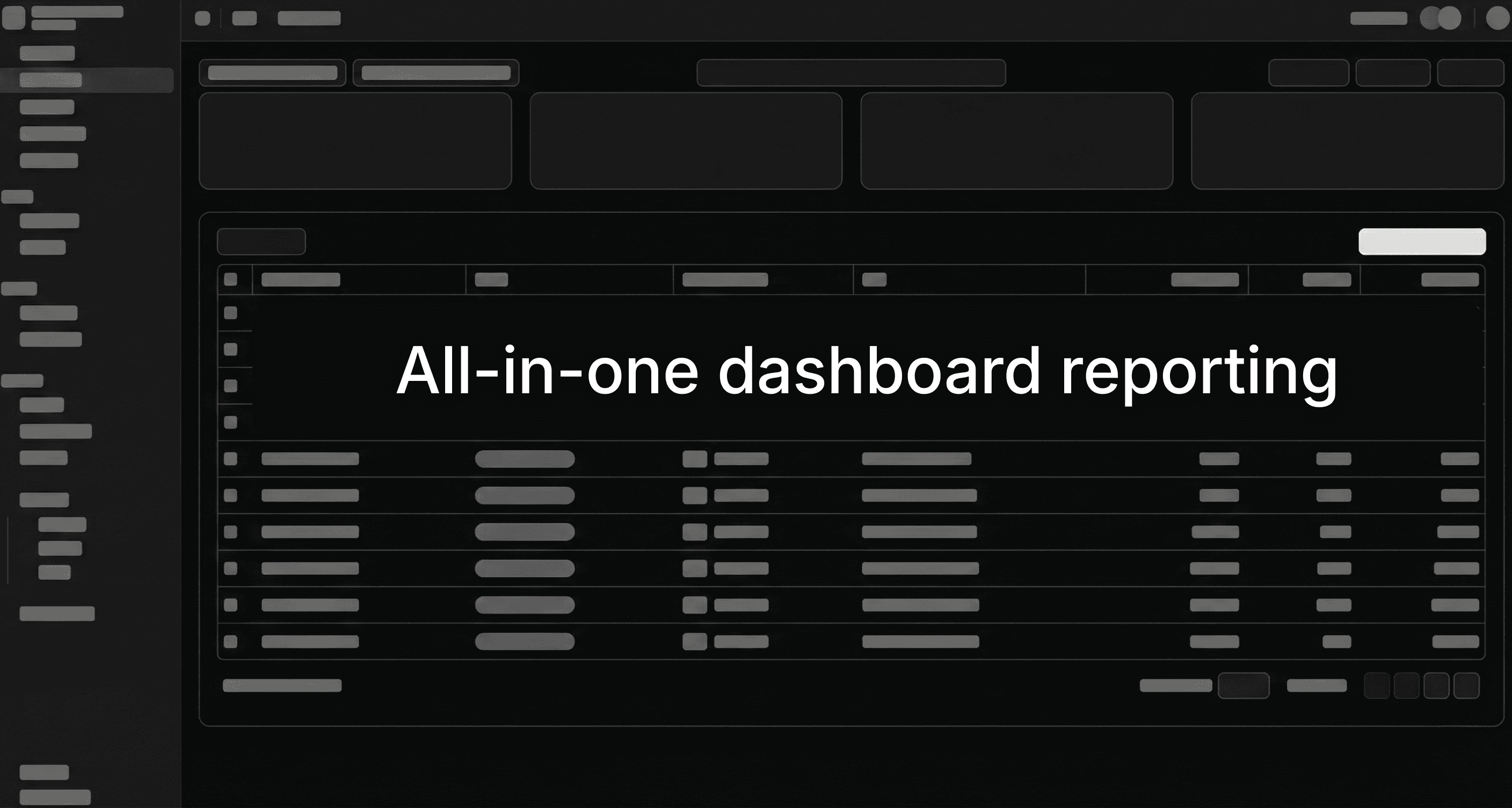 Supplement merchant account dashboard